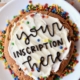 Personalized cookie cake from Bake Me Treats